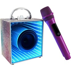 WIRELESS EXPRESS Infinity Speaker Karaoke Set Purple
