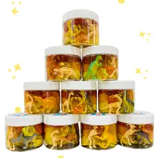 THE DOUGH HOUSE Fun Sized Dough Jar 5oz Dinosaurs