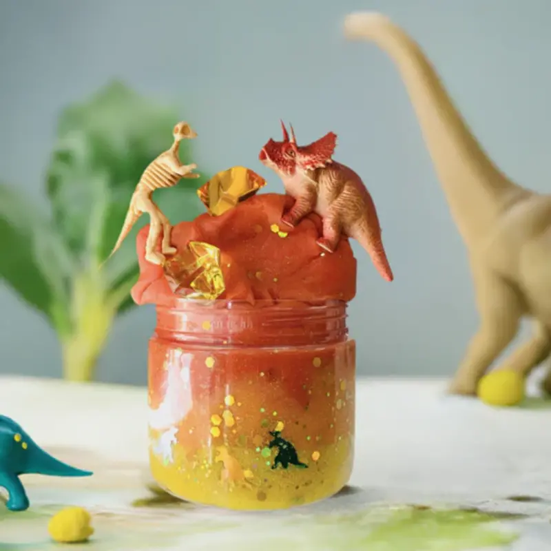 THE DOUGH HOUSE Fun Sized Dough Jar 5oz Dinosaurs