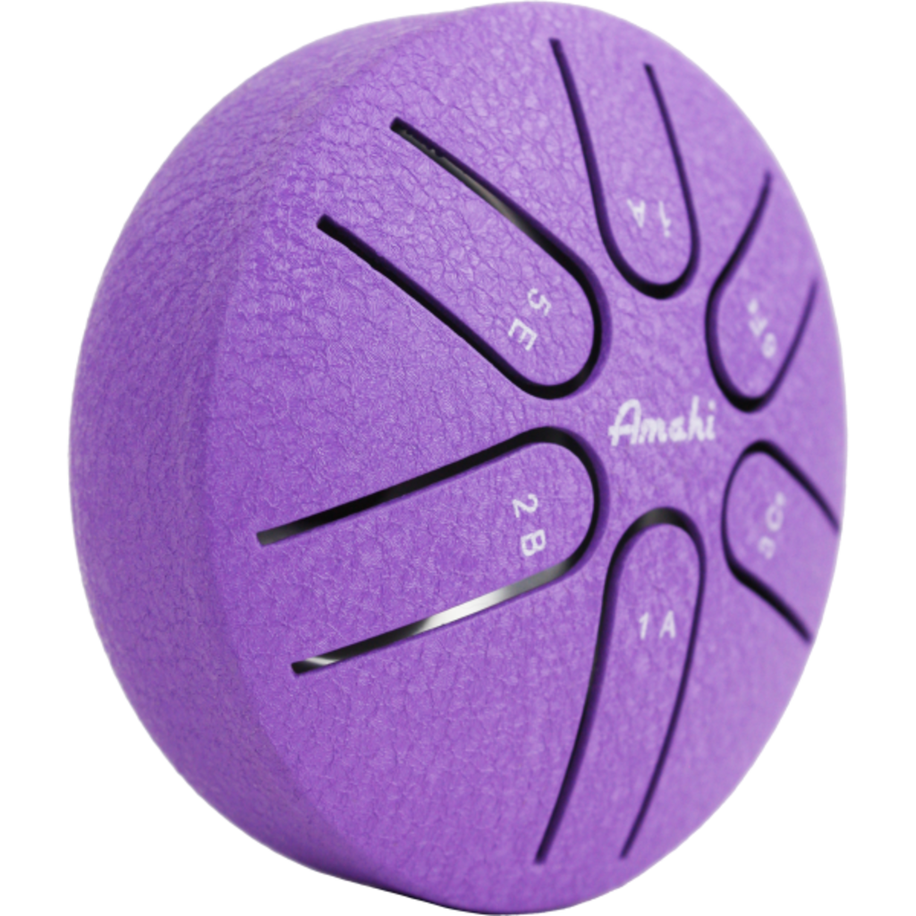 AMAHI UKULELES 3" Steel Tongue Drum Purple