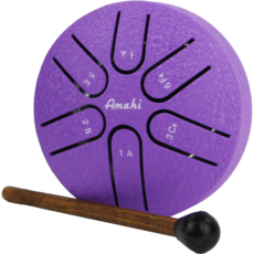 AMAHI UKULELES 3" Steel Tongue Drum Purple