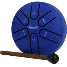 AMAHI UKULELES 3" Steel Tongue Drum Blue