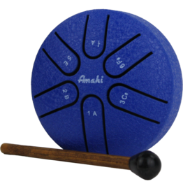 AMAHI UKULELES 3" Steel Tongue Drum Blue