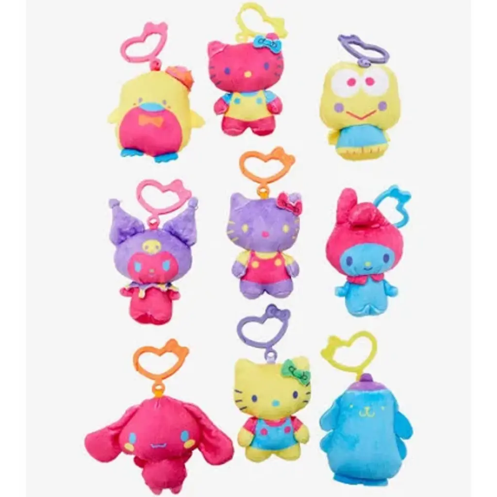UCC DISTRIBUTING 3" Hello Kitty and Friends Blacklight Blind Plush