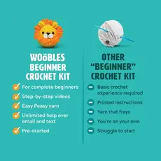 The Woobles Pierre the Penguin Beginner Crochet Kit