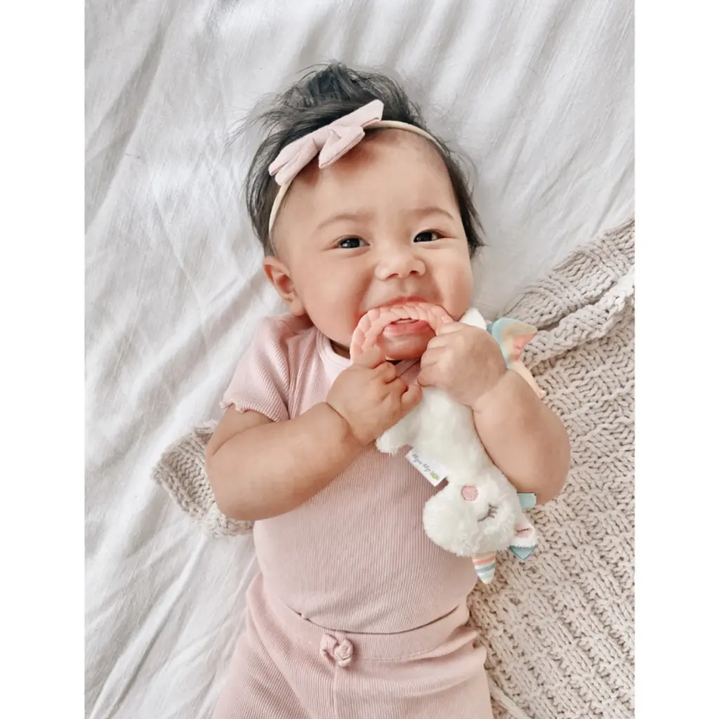 ITZY RITZY Unicorn Ritzy Rattle Pal™ Plush Rattle Pal w/ Teether