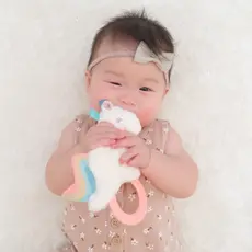 ITZY RITZY Unicorn Ritzy Rattle Pal™ Plush Rattle Pal w/ Teether