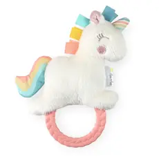 ITZY RITZY Unicorn Ritzy Rattle Pal™ Plush Rattle Pal w/ Teether