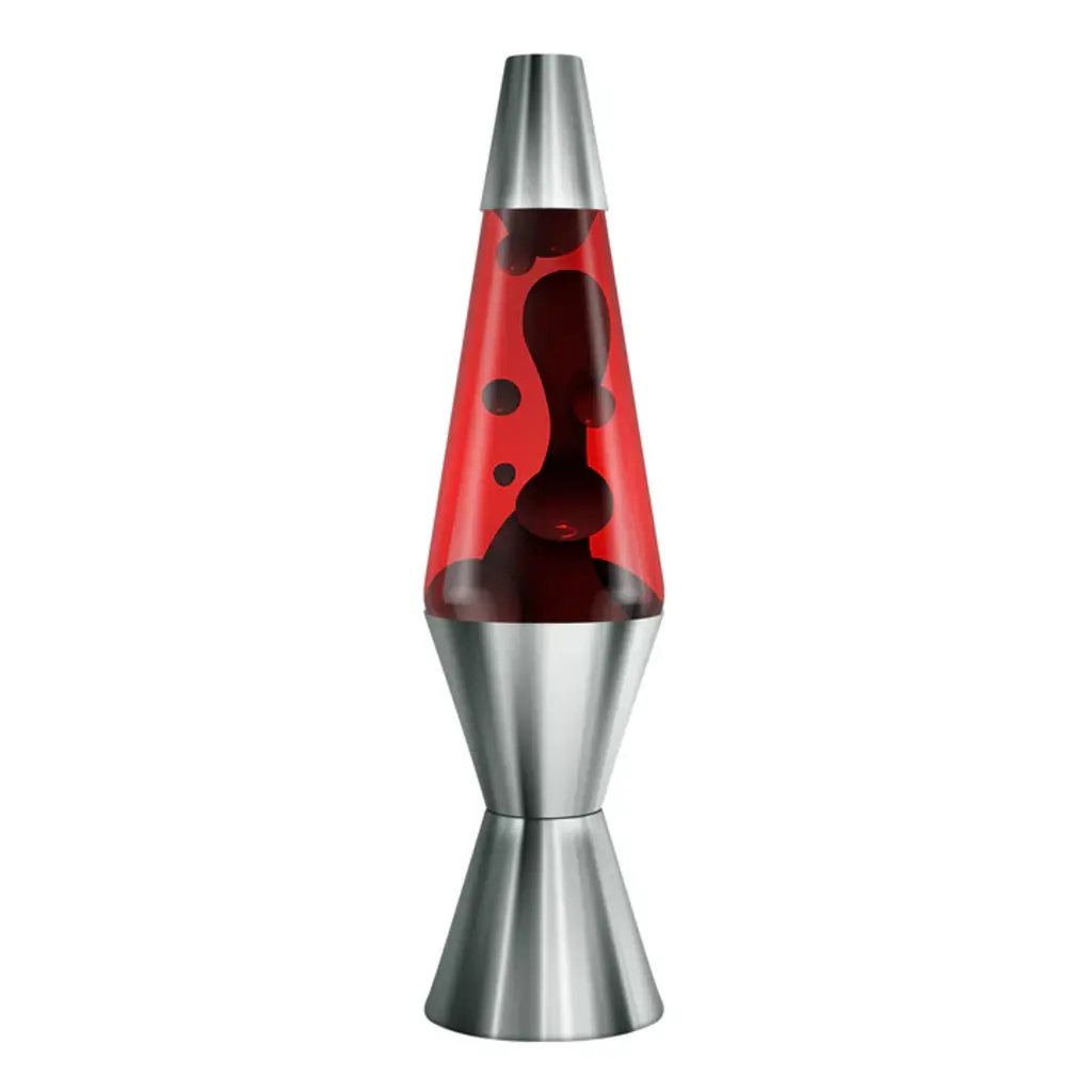 SCHYLLING Lava Lamp14.5" Chrome Plated Crimson