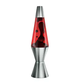 SCHYLLING Lava Lamp14.5" Chrome Plated Crimson
