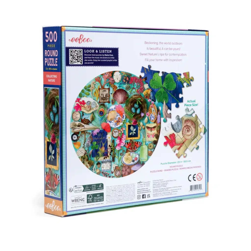 EEBOO 500 pc Round Collecting Nature