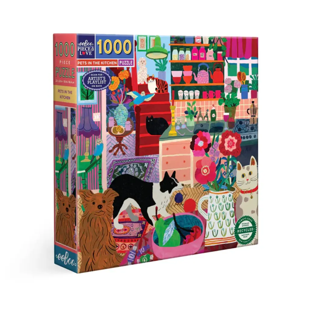 EEBOO 1000 PC Pets in the Kitchen