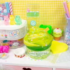 KAWAII SLIME COMPANY Melon Creamy Soda 2 Slimes in 1