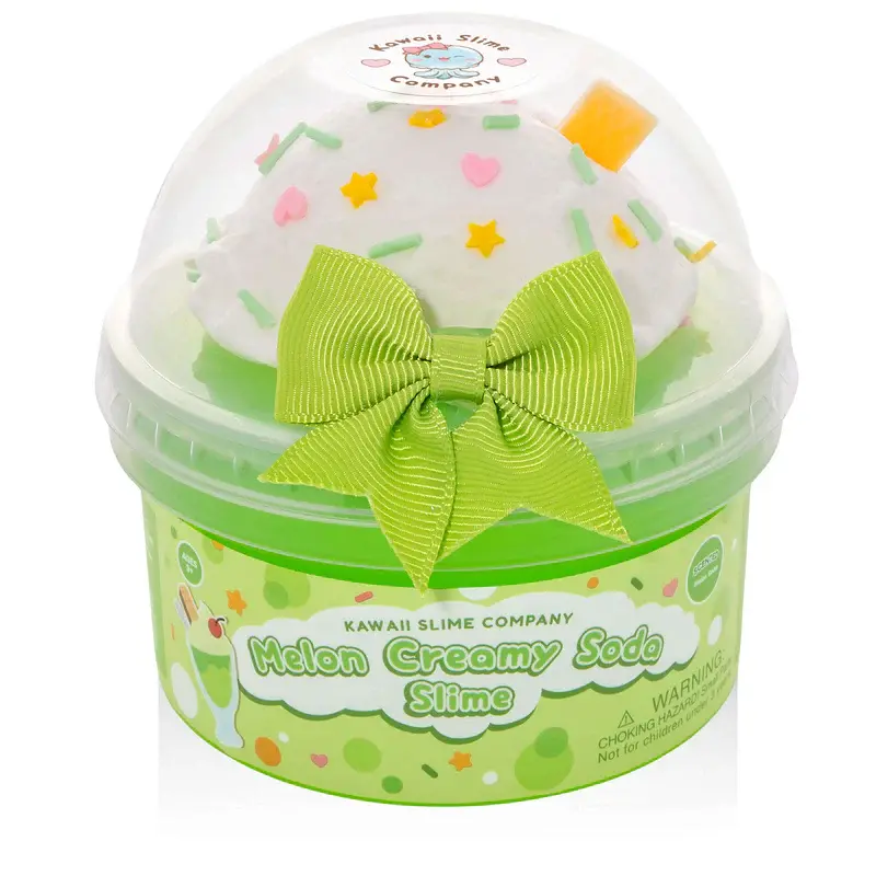 KAWAII SLIME COMPANY Melon Creamy Soda 2 Slimes in 1