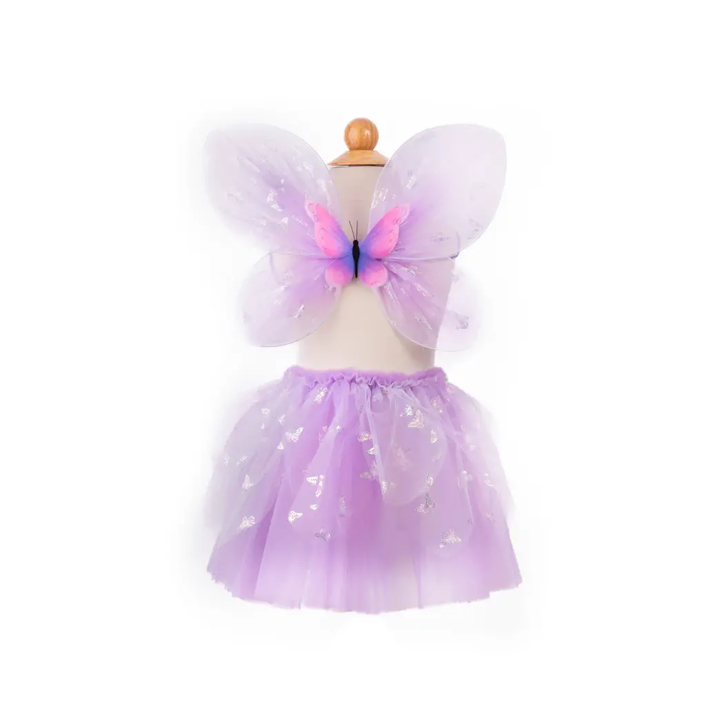 CREATIVE EDUCATION Flutter Butterfly Skirt & Wings, Purple Size 4-6