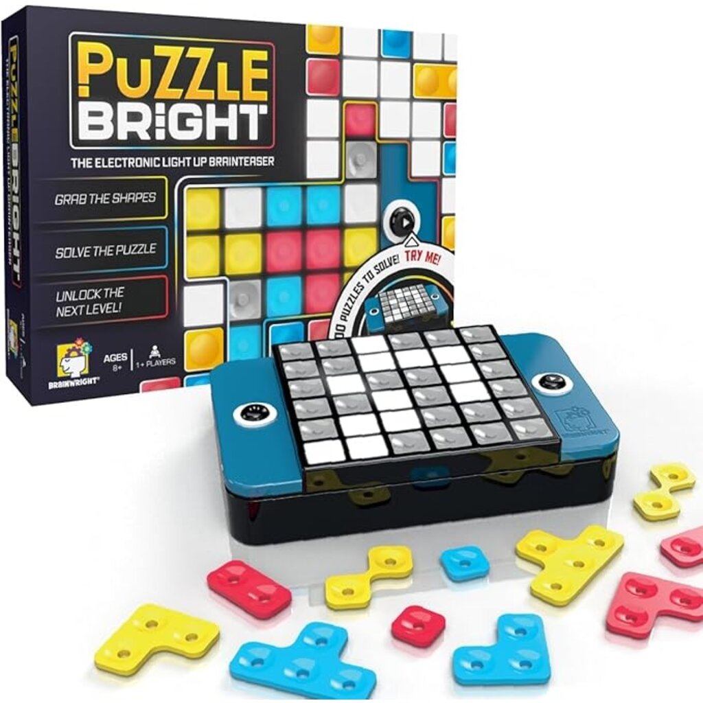 GAMEWRIGHT/CEACO/BUFFALO GAMES Puzzle Bright The Electronic Light Up Brainteaser 8+