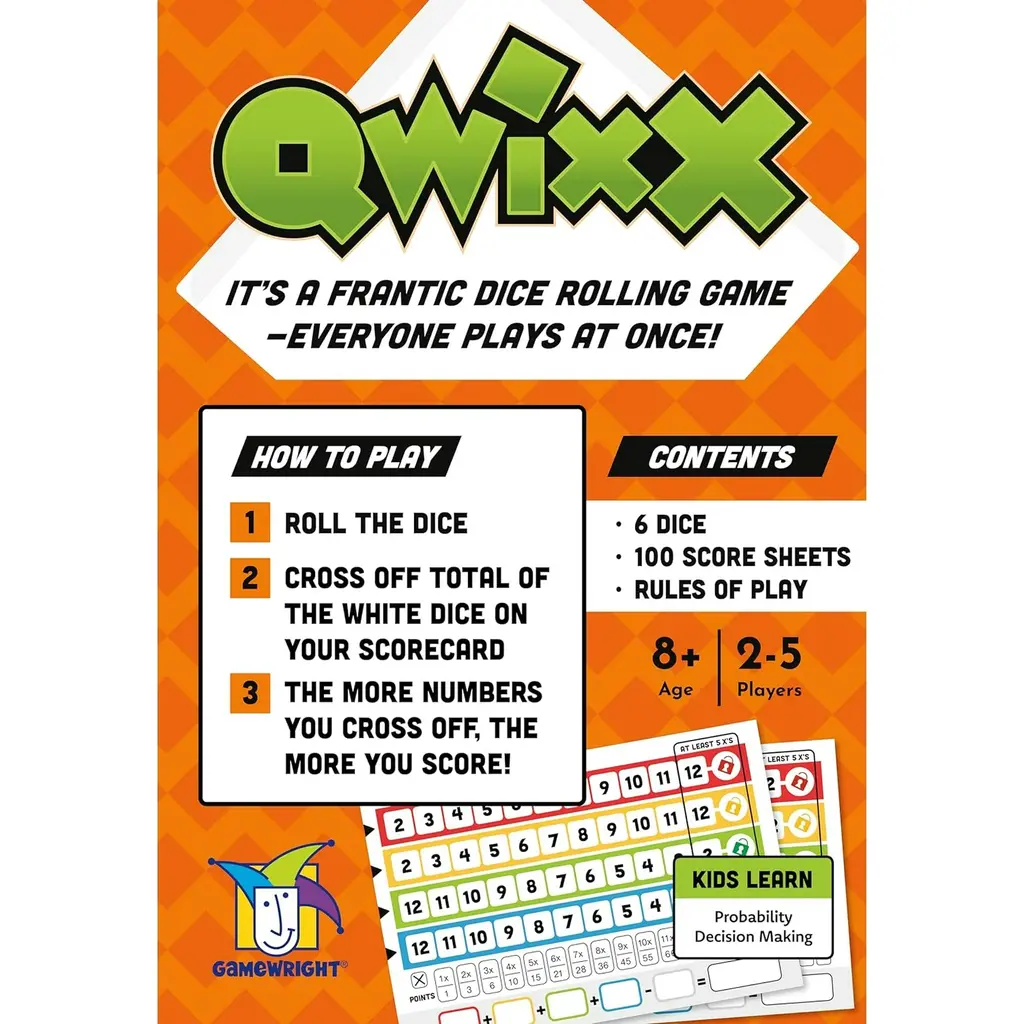 CEACO/GAMEWRIGHT Qwixx Dice Game