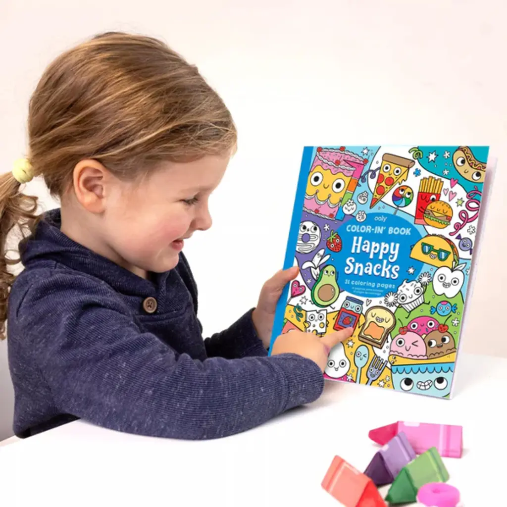OOLY Happy Snacks Coloring Book
