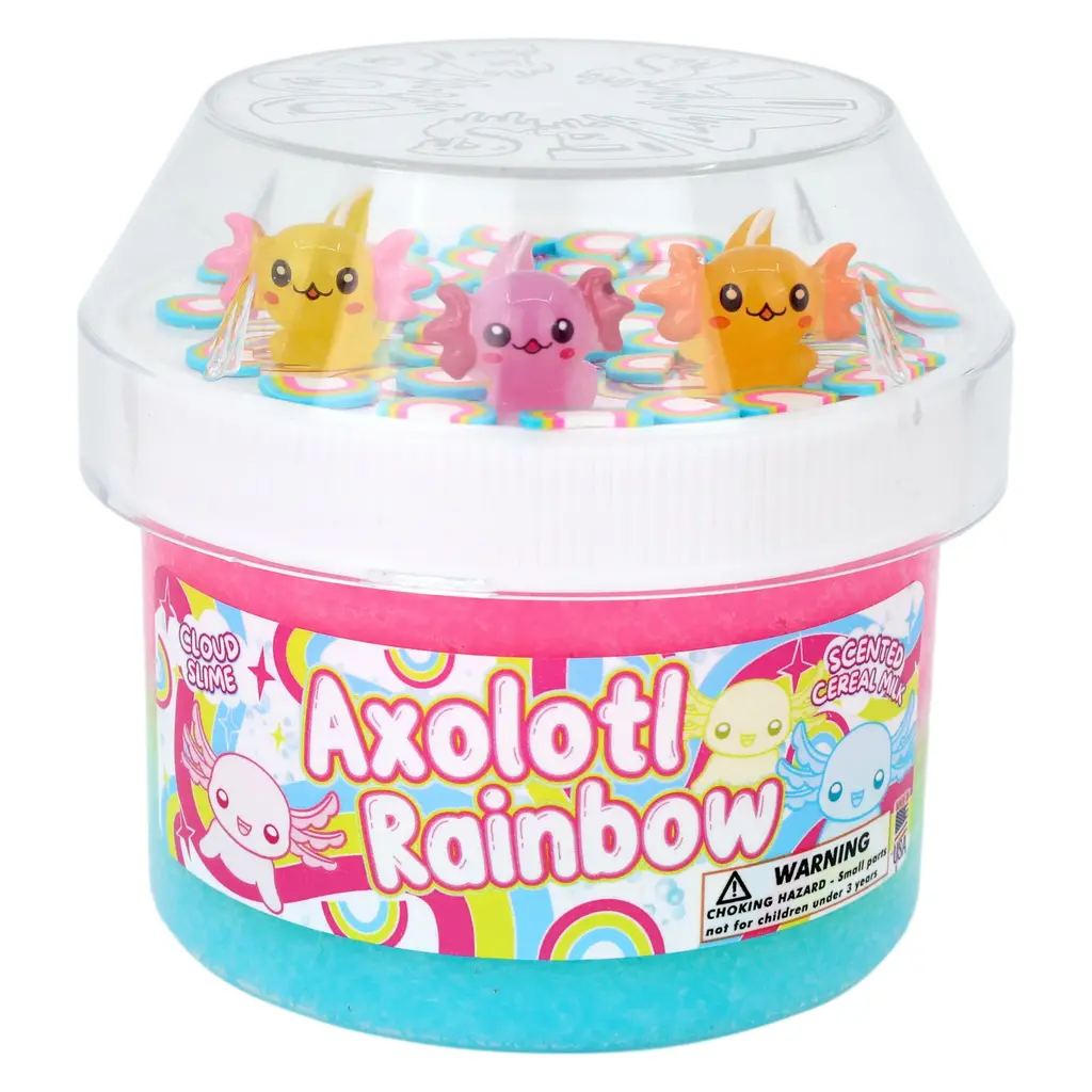 DOPESLIMES Slime: Axolotl Rainbow Cloud
