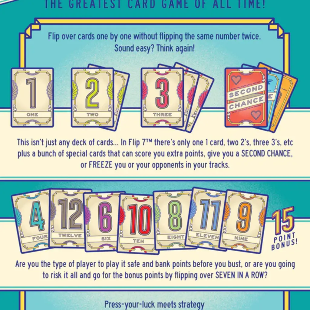 USAOPOLY Flip 7 (Boxed)