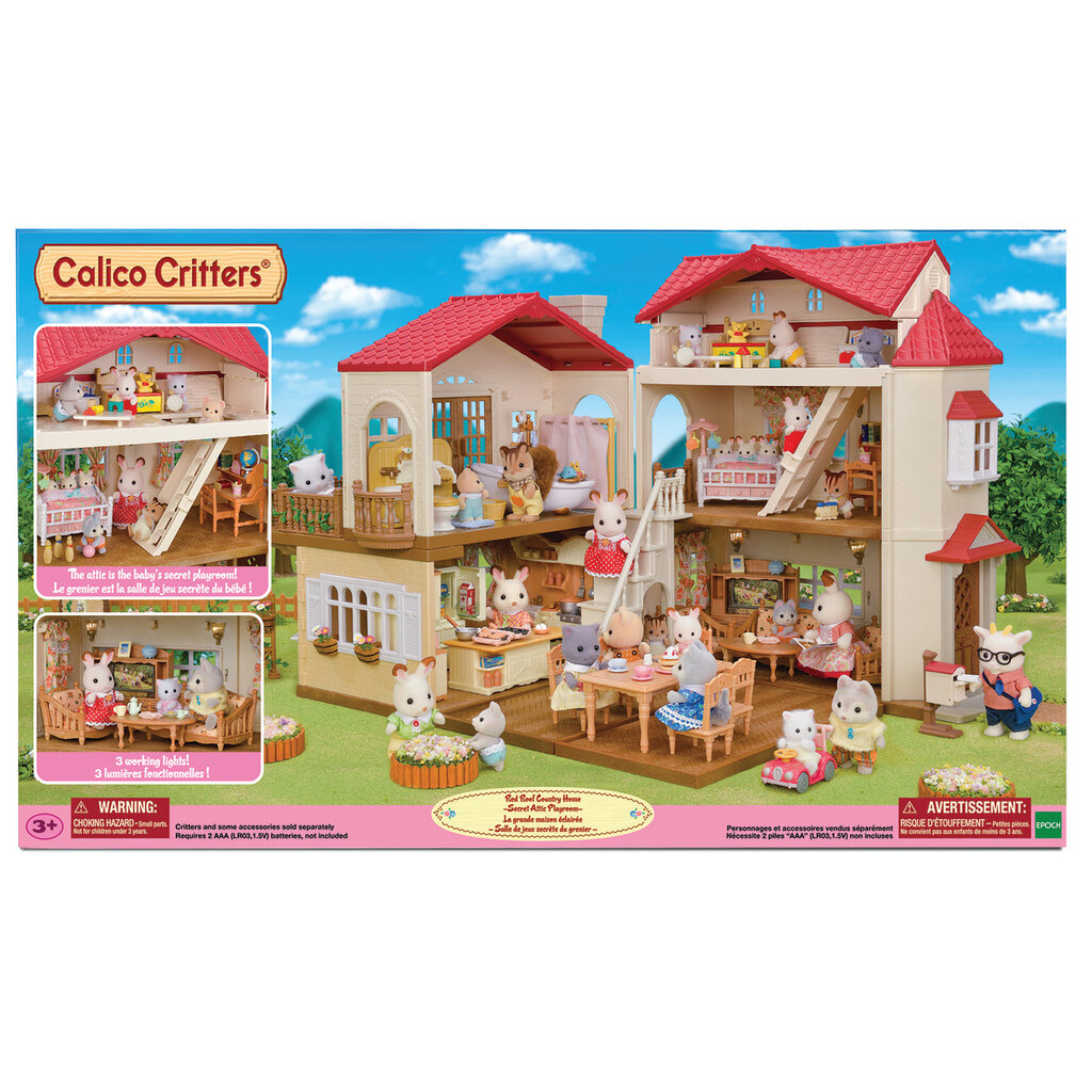 EPOCH EVERLASTING PLAY CC Red Roof Country Home Secret Attic Playroom *In Store Pickup Only*