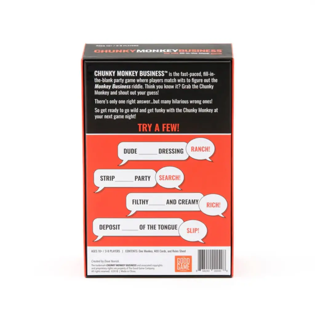 THE GOOD GAME COMPANY Chunky Monkey Business