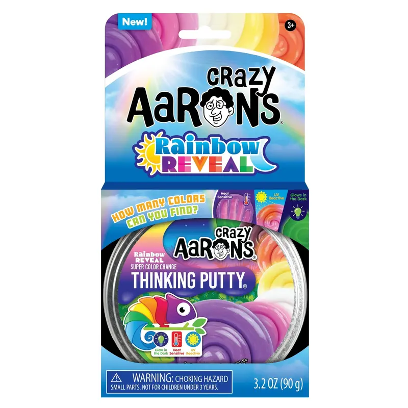 CRAZY AARON Rainbow Reveal Putty 4" Tin