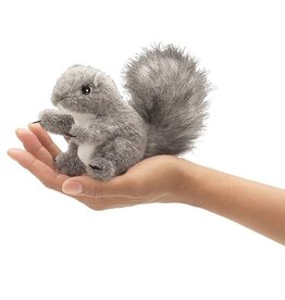 FOLKMANIS Gray Squirrel Finger Puppet