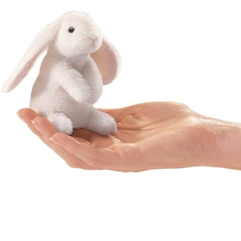 FOLKMANIS Lop Ear Rabbit Finger Puppet