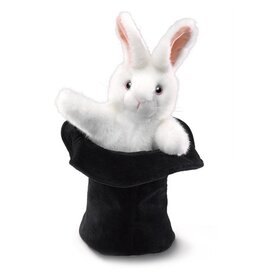 FOLKMANIS Rabbit in Hat Puppet