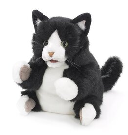 FOLKMANIS Tuxedo Kitten Puppet