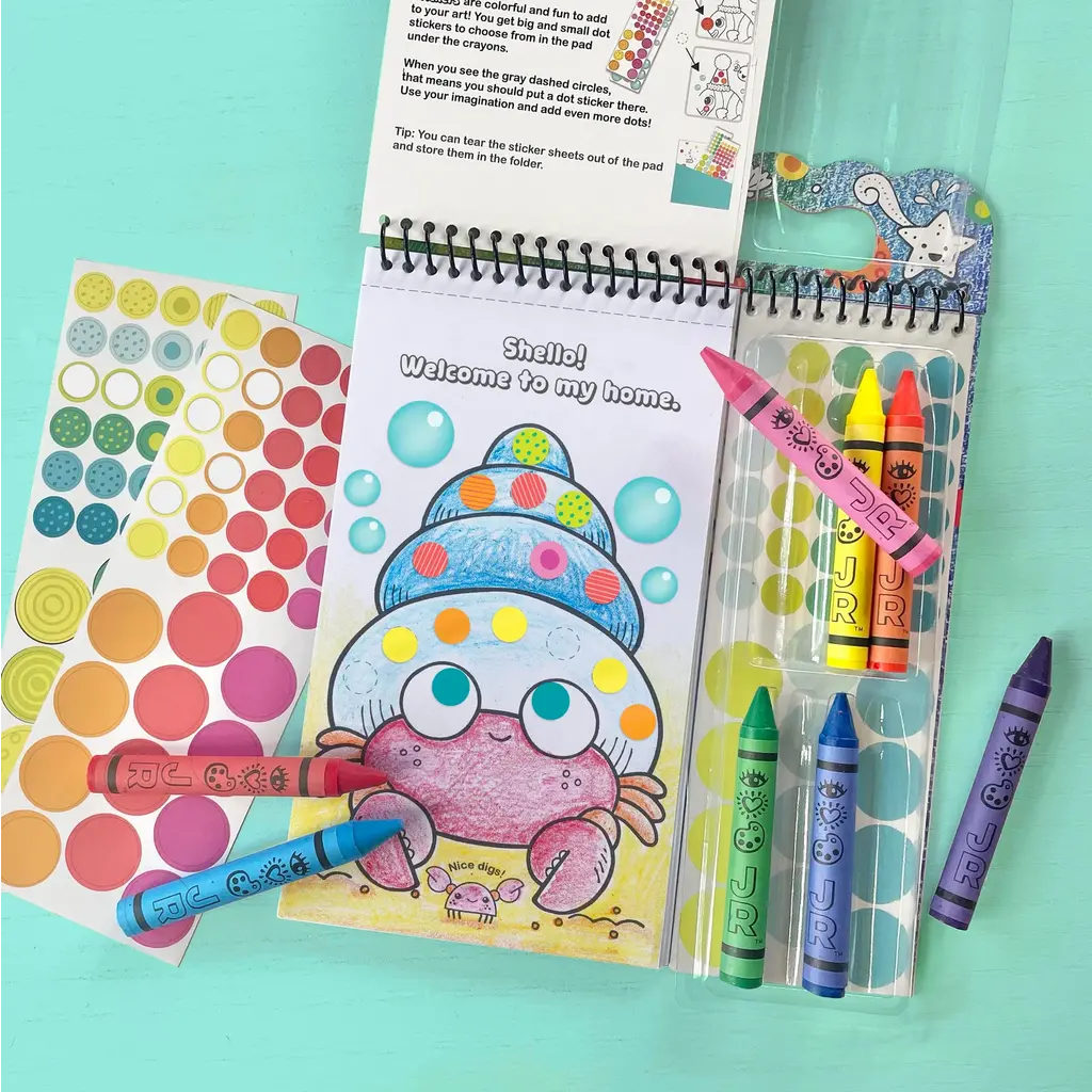 BRIGHT STRIPES Art On The Go Dotty Ocean