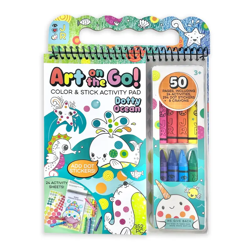 BRIGHT STRIPES Art On The Go Dotty Ocean