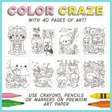BRIGHT STRIPES Color Craze-Cutie Critter Cafe