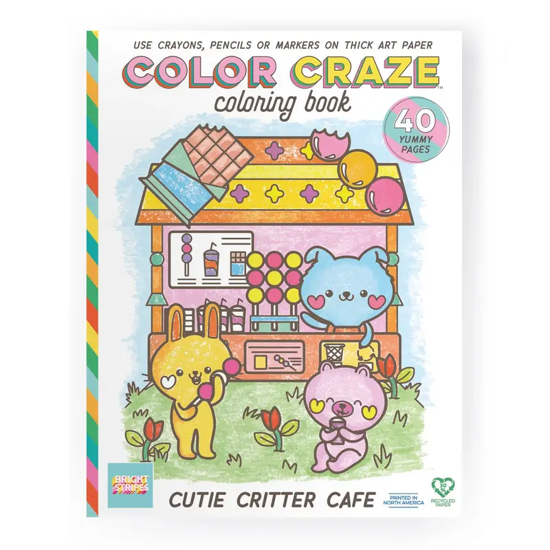 BRIGHT STRIPES Color Craze-Cutie Critter Cafe