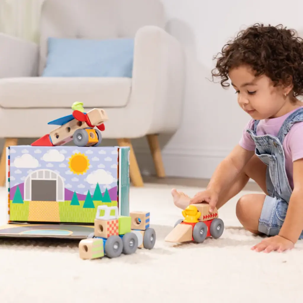 MELISSA & DOUG Blockables Vehicle Play Set