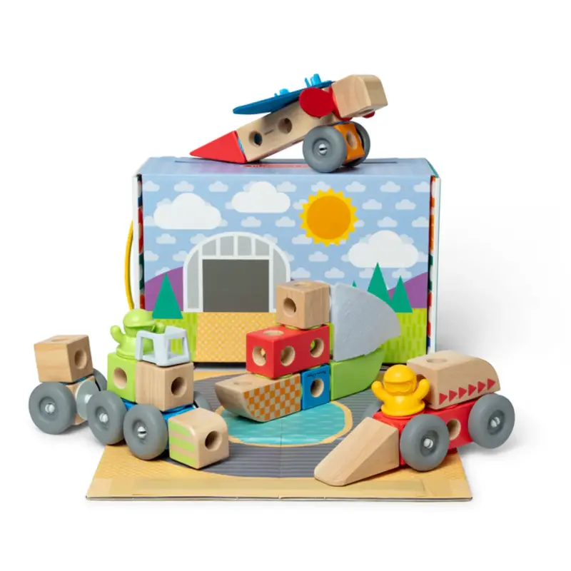 MELISSA & DOUG Blockables Vehicle Play Set