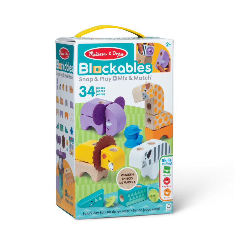 MELISSA & DOUG Blockables Safari Play Set