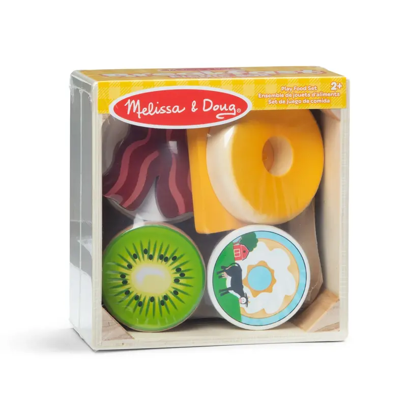 MELISSA & DOUG Breakfast Picnic Box Play Food Set