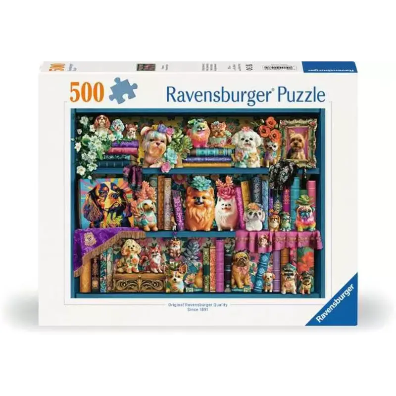 RAVENSBURGER Precious Porcelain Pups 500 Pc Puzzle