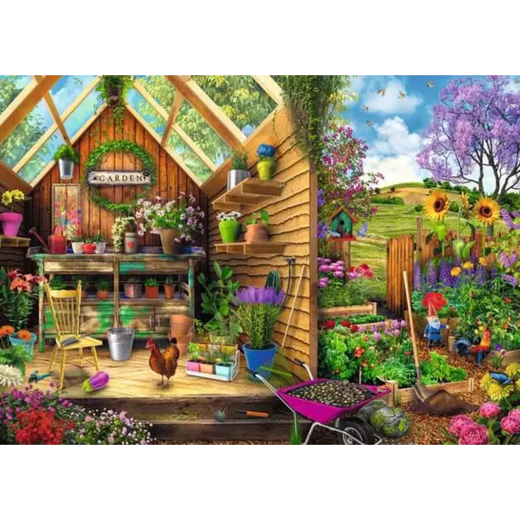 RAVENSBURGER Gardener's Getaway 300 PC LF Format Adult Puzzle