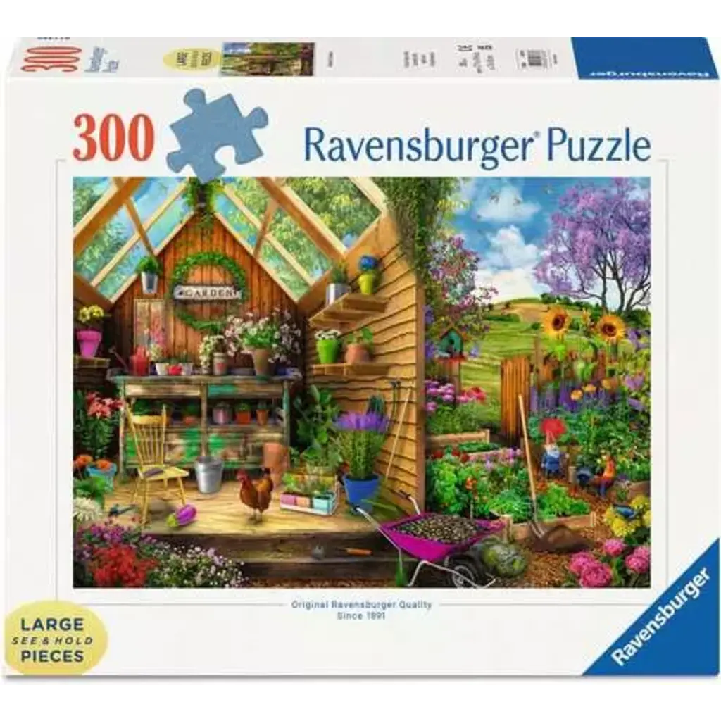 RAVENSBURGER Gardener's Getaway 300 PC LF Format Adult Puzzle