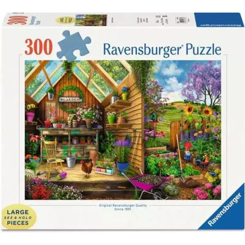 RAVENSBURGER Gardener's Getaway 300 PC LF Format Adult Puzzle