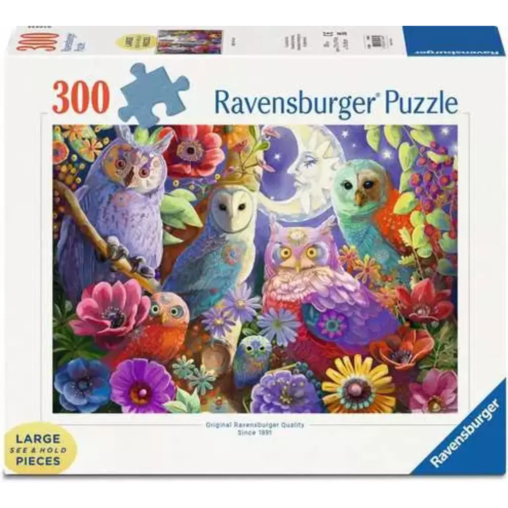 RAVENSBURGER Night Owl Hoot 300 PC LF Format Adult Puzzle