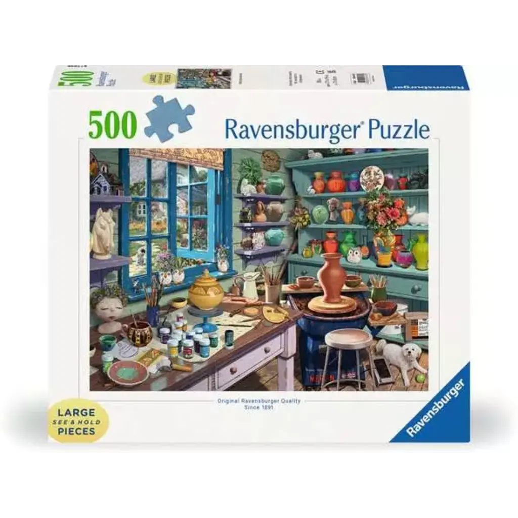 RAVENSBURGER Pottery Studio Sanctuary 500 PC LF Format Adult Puzzle