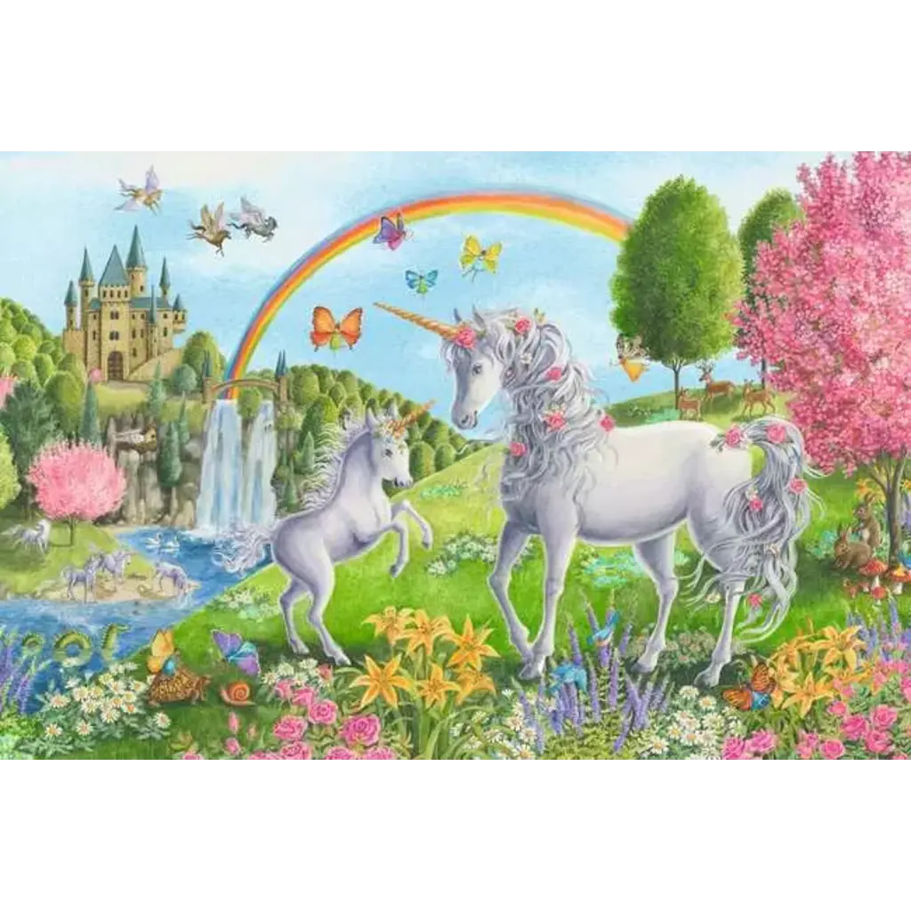 RAVENSBURGER Prancing Unicorns 24 Pc Floor Puzzle