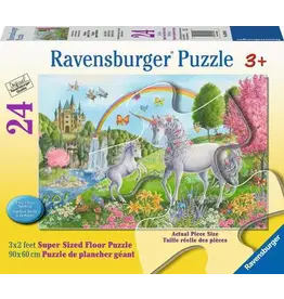 RAVENSBURGER Prancing Unicorns 24 Pc Floor Puzzle