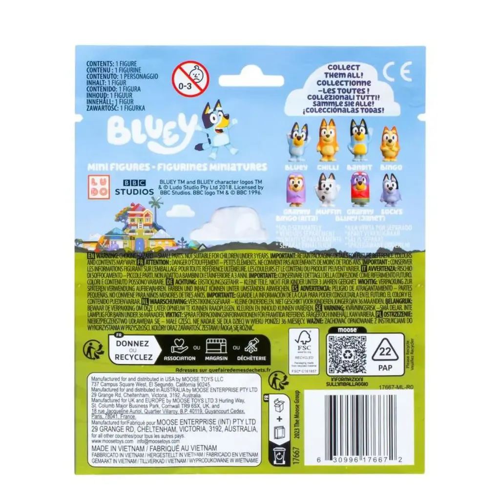 LICENSE 2 PLAY Bluey Mini Figure Blind Packs