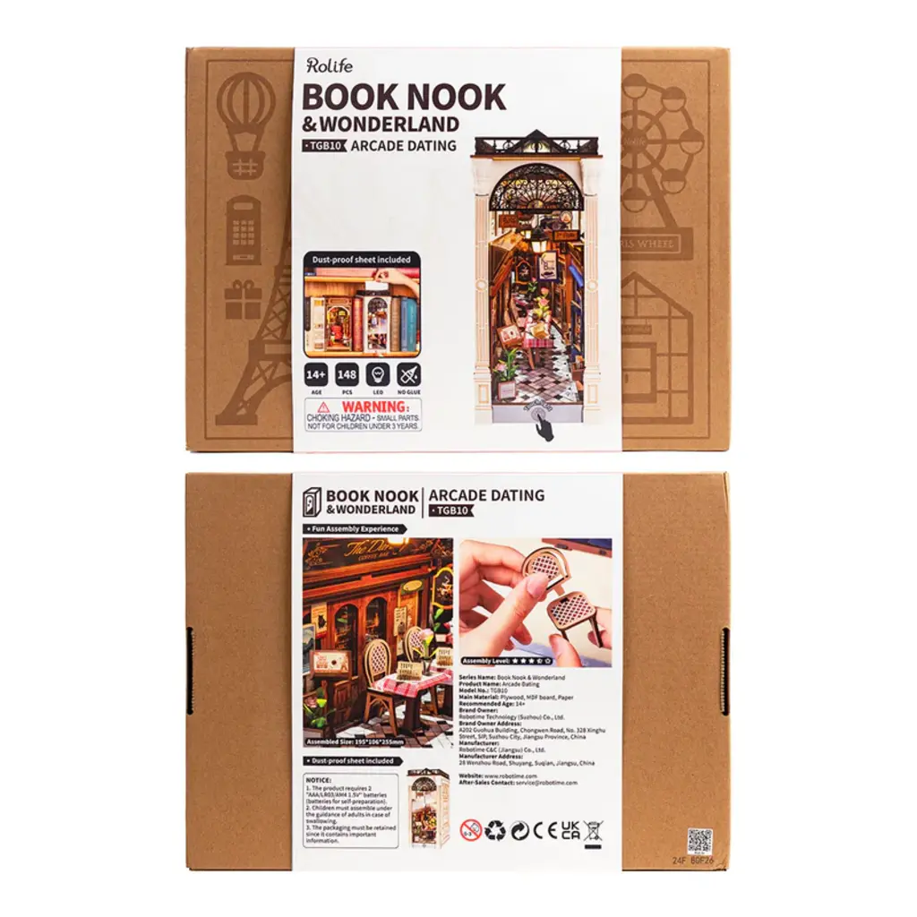 ROBOTIME Arcade Dating Book Nook (RT)