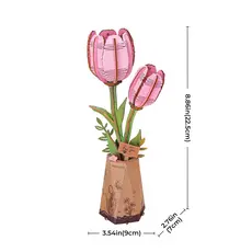 ROBOTIME Pink Tulip (RT)